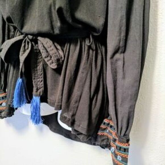 NWOT FREE PEOPLE On Holiday Belted Tunic Top M - Picture 5 of 10